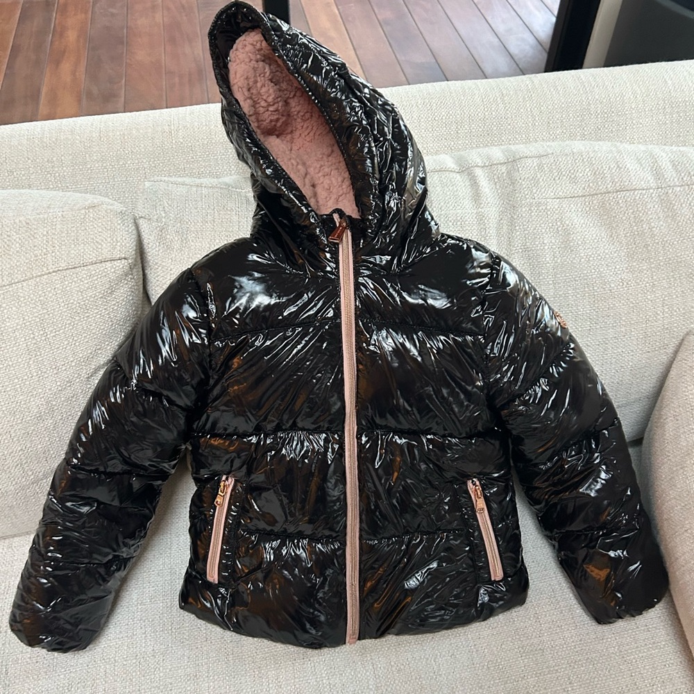 Michae Kors black and pink puffer coat size 5/6